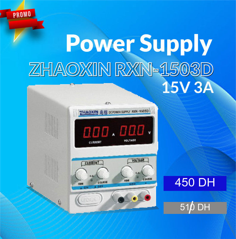 POWER SUPPLY 0-15V 0-3A
