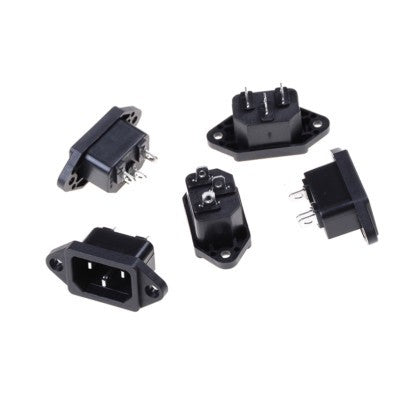 Fiche 220V femelle a souder a vis