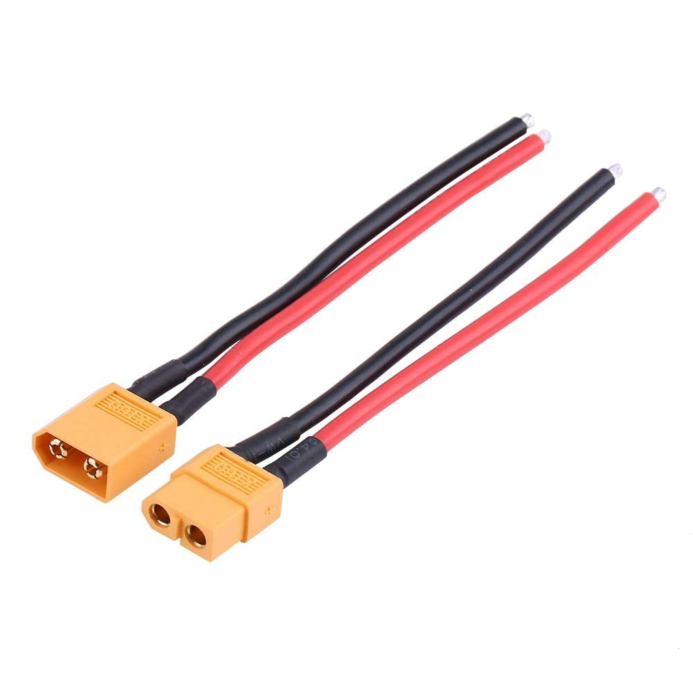 connecteur XT60 male et femelle avec file de silicone