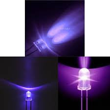 LED 5mm 3V Transparent ULTRA VIOLET