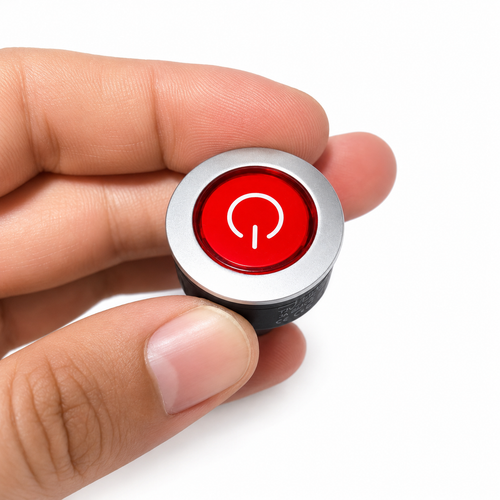 Button Switch 12V Rouge