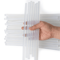 Colle de pistolet transparent