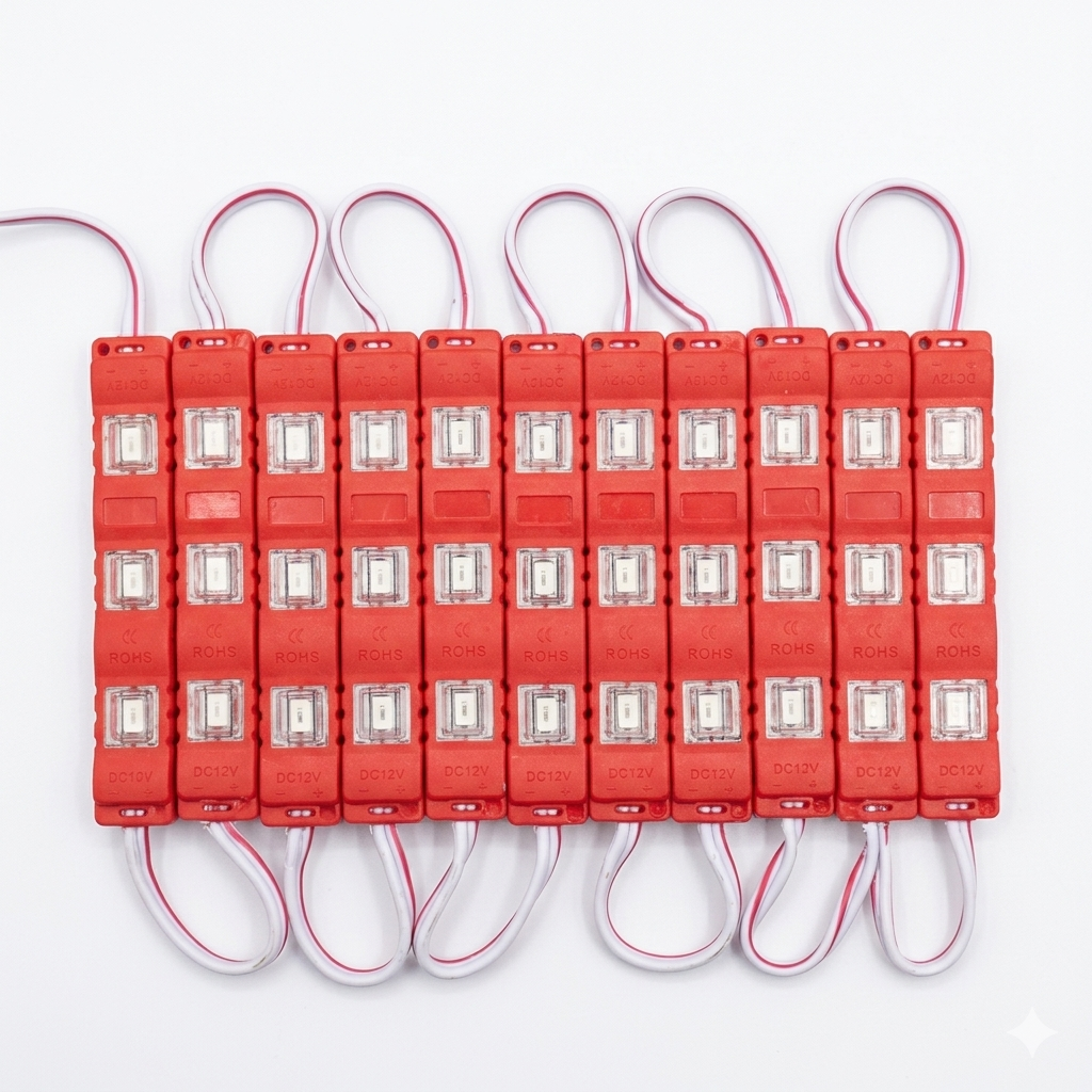 LED 12V ROUGE 3