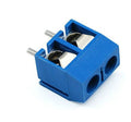 Borne 2 vis bleu PM
