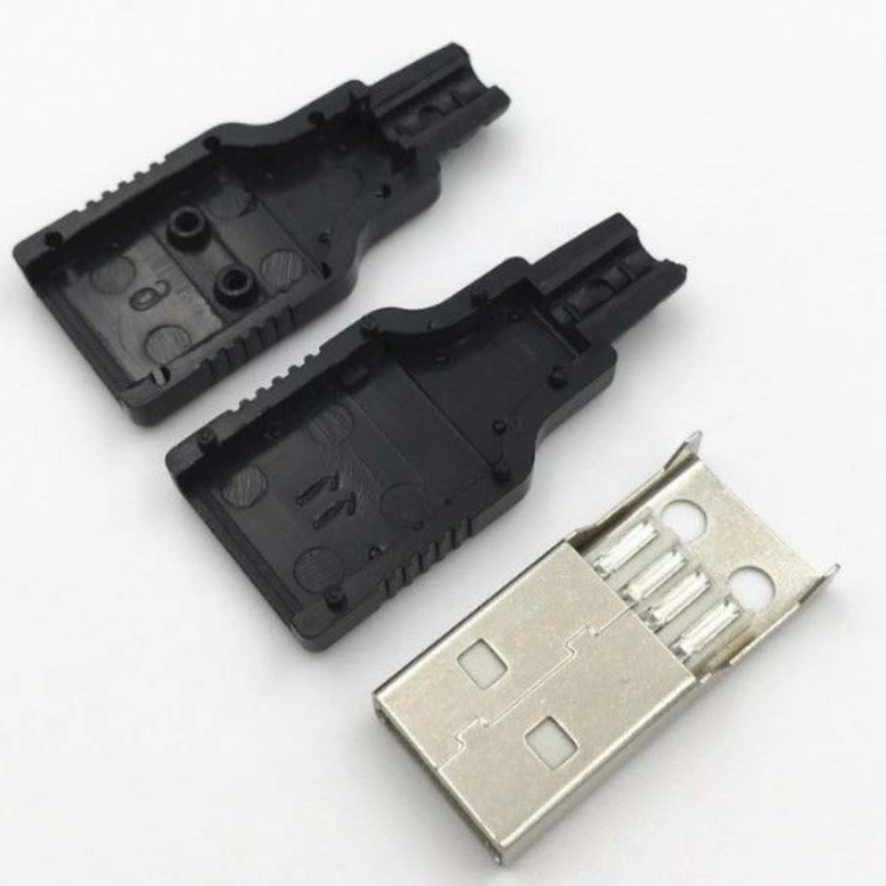 Fiche USB Male + Cache