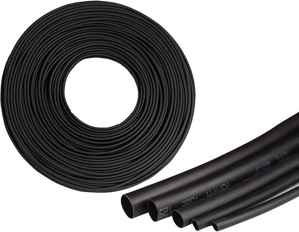 Gaine thermique 3mm noir au mètre