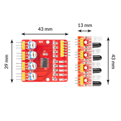 4 CH IR LINE SENSOR MODULE