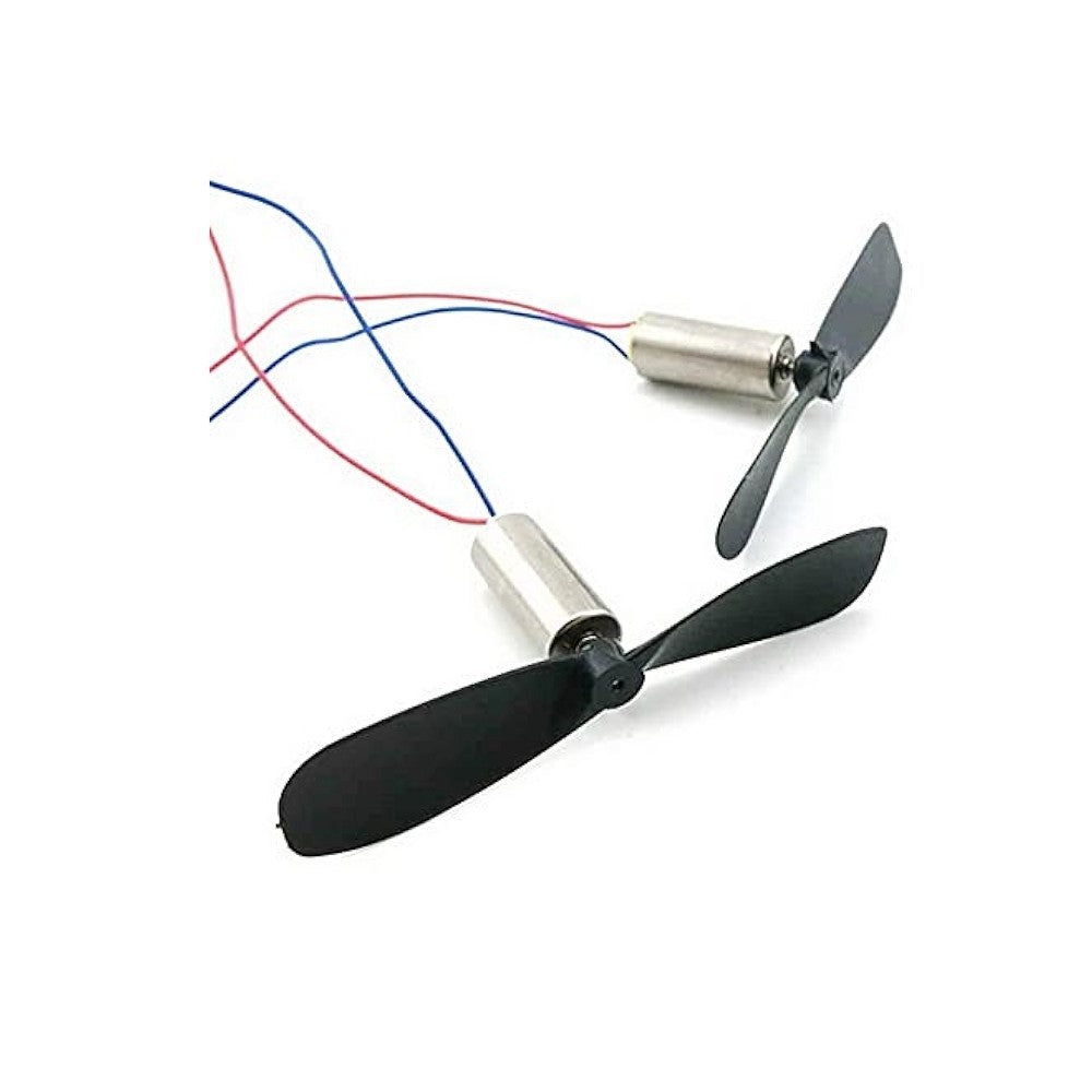 2 Micros Moteurs dc drone avec ventilateur d'hélice A et B 8520 GB26+C20B