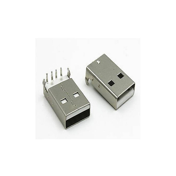 Fiche USB Female A Souder Blanc