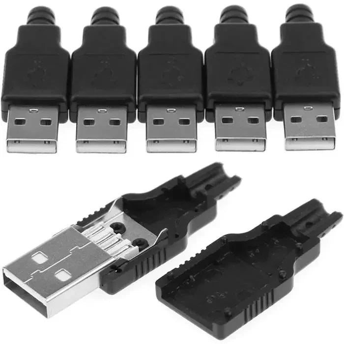 Fiche USB Male + Cache