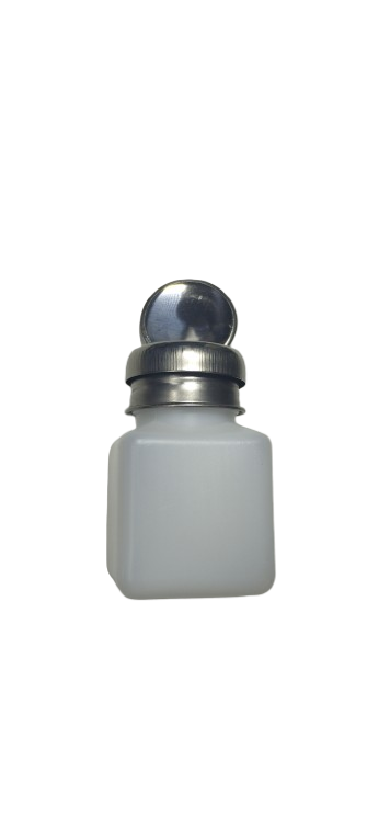 Bouteille poussoir métallique