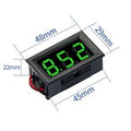 Voltmetre 2 fils 3.5-30V afficheur vert