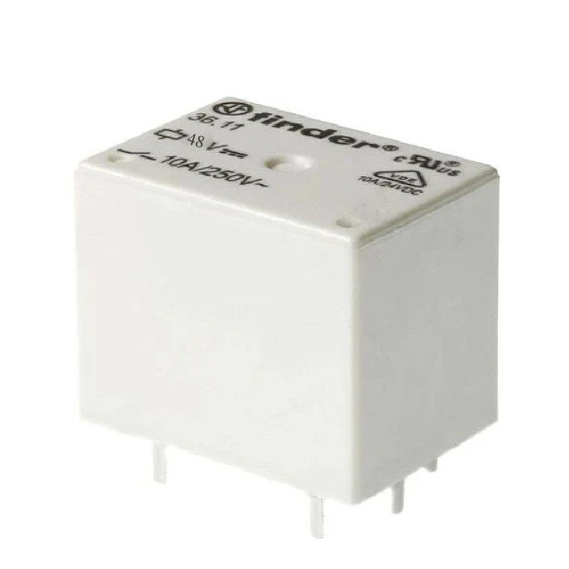 Relais 48V 5PIN Blanc