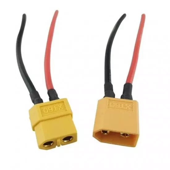 connecteur XT60 male et femelle avec file de silicone