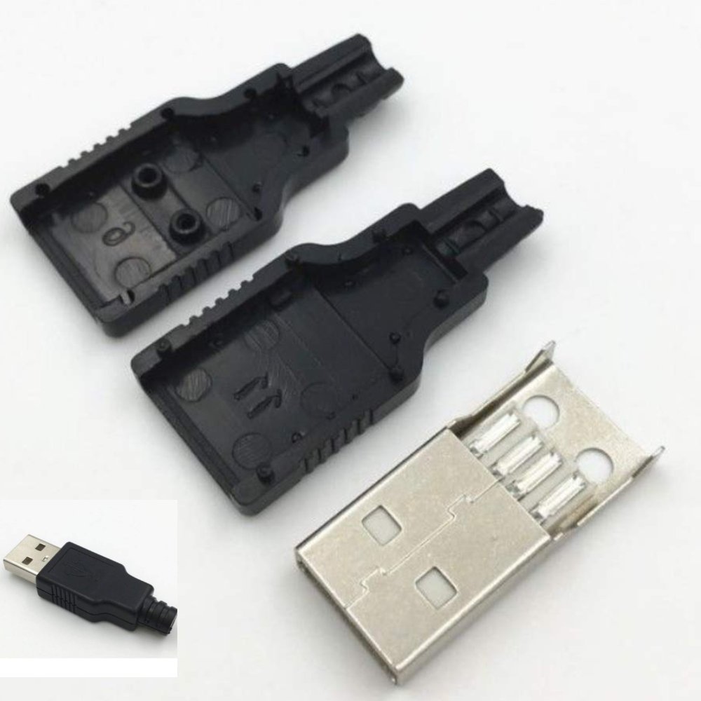 Fiche USB Male + Cache