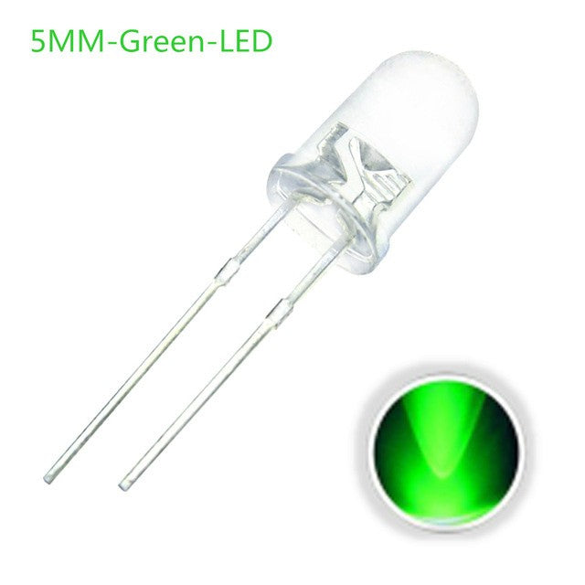 LED 5mm 3V Transparent VERT
