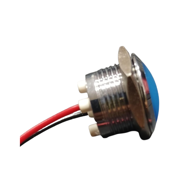LED temoin 12-36V metal bleu