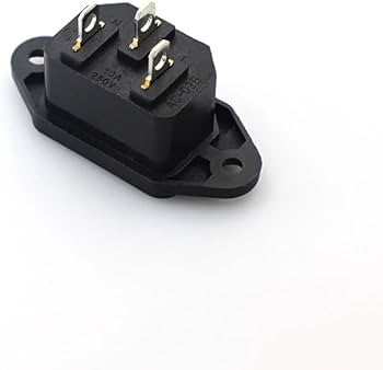Fiche 220V femelle a souder a vis